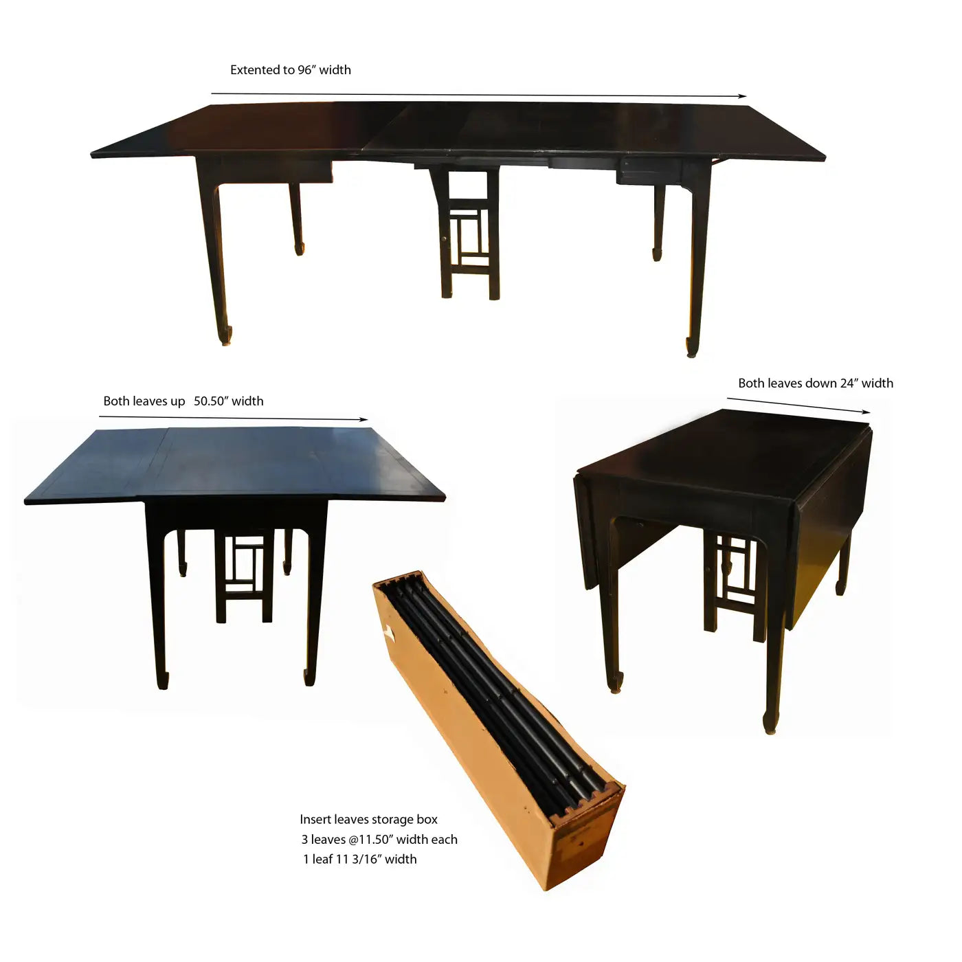 Baker Furniture mid century Far East dining table