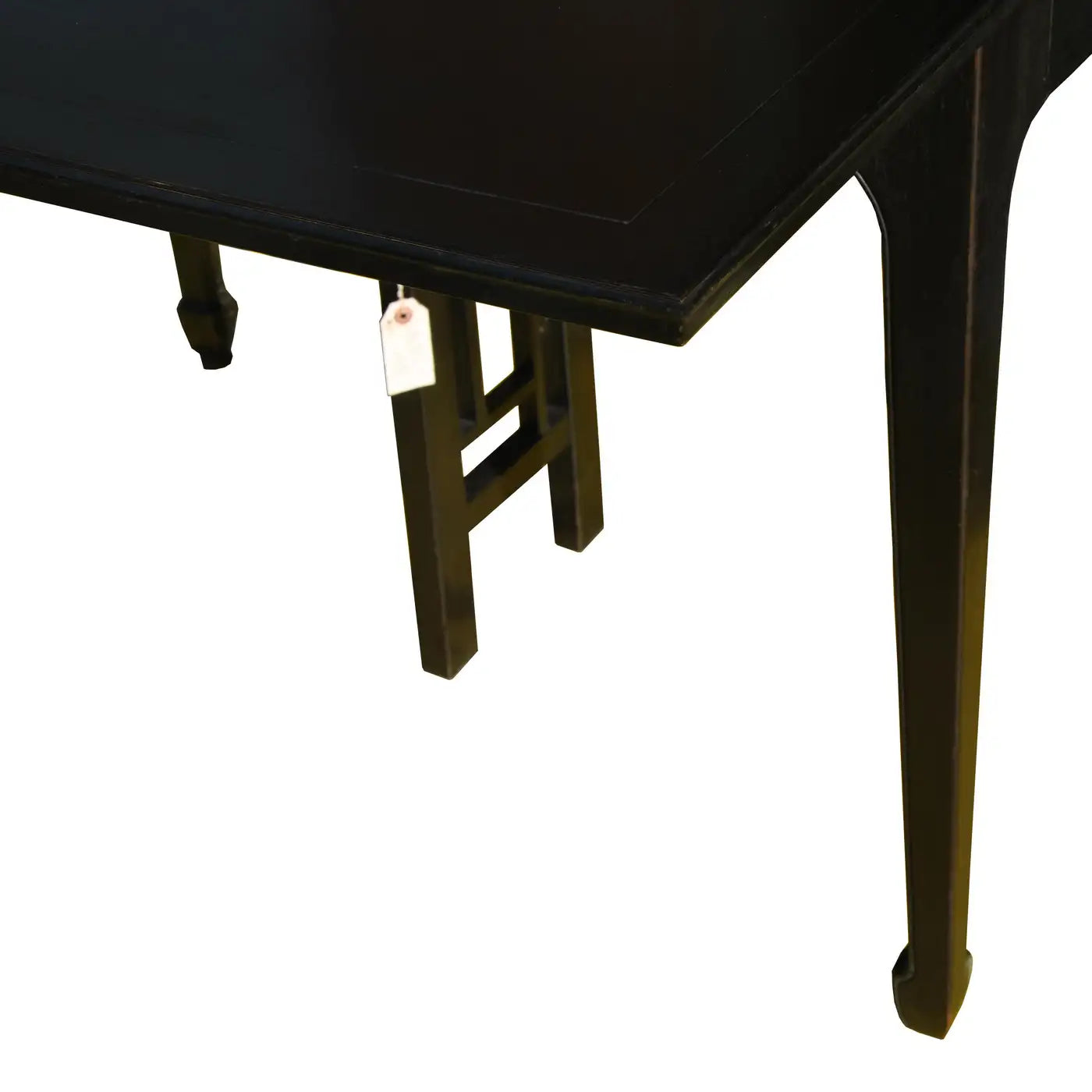Retro modern Baker dining table with wood finish