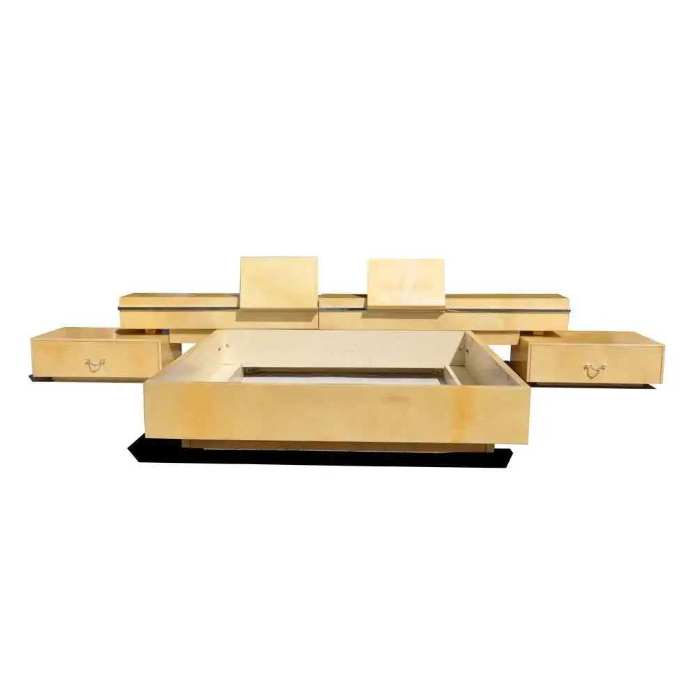 Vintage Mid-Century Enrique Garcel Parchment Platform Bed