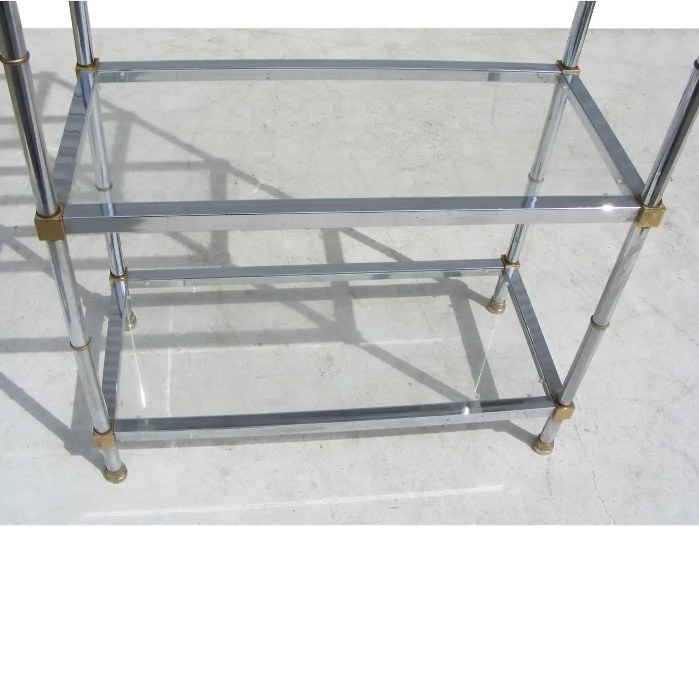 Vintage display shelf Maison Jansen 5 shelf