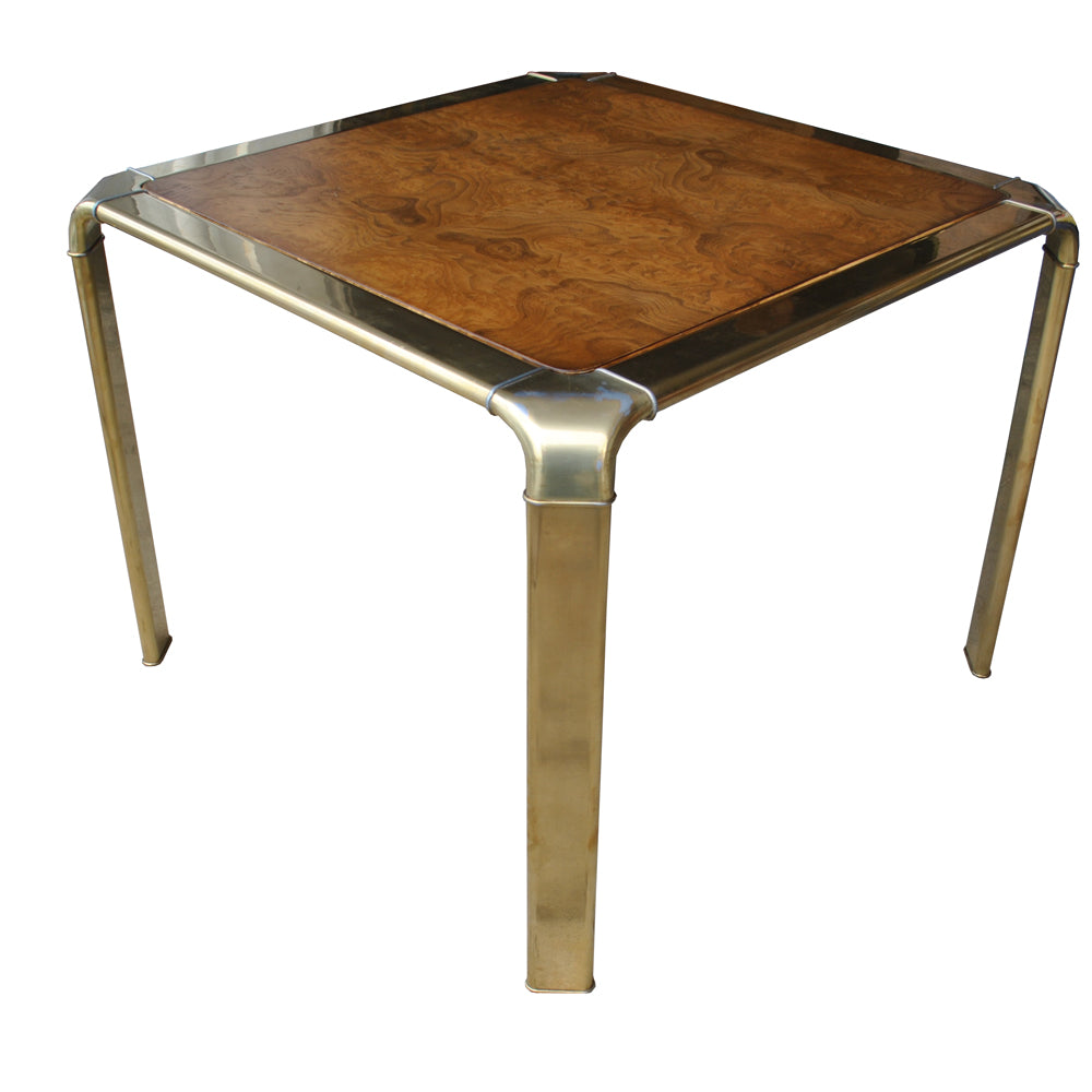 Mid Century Widdicomb 36-inch burl wood table