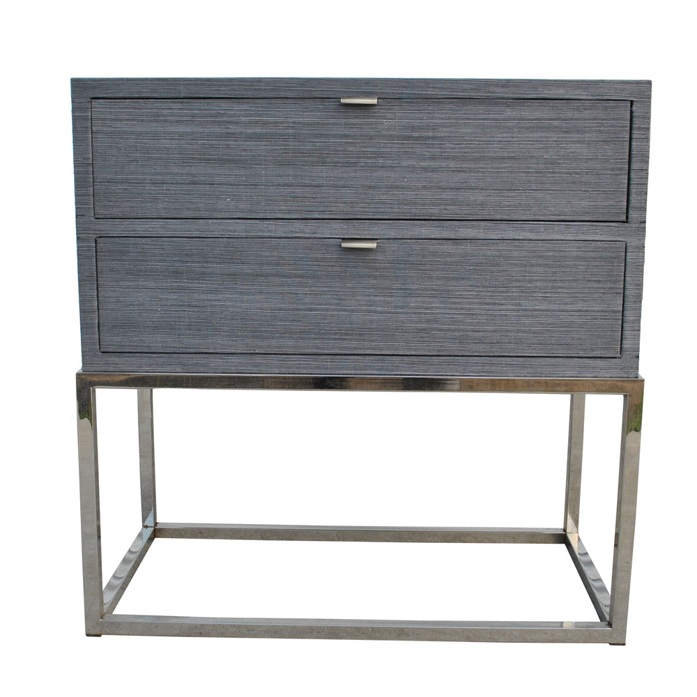 Vintage side table inspired by Milo Baughman design