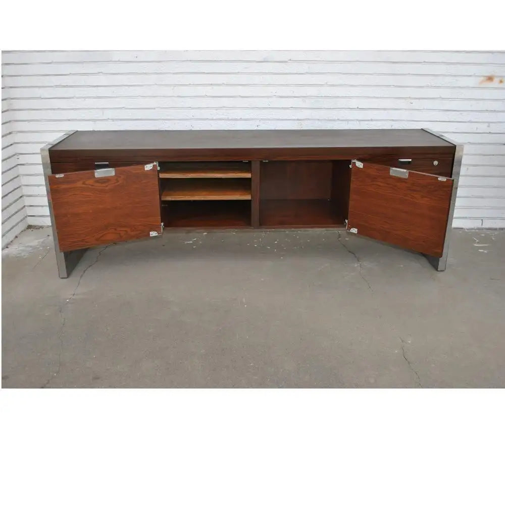 Vintage mid century rosewood office credenza