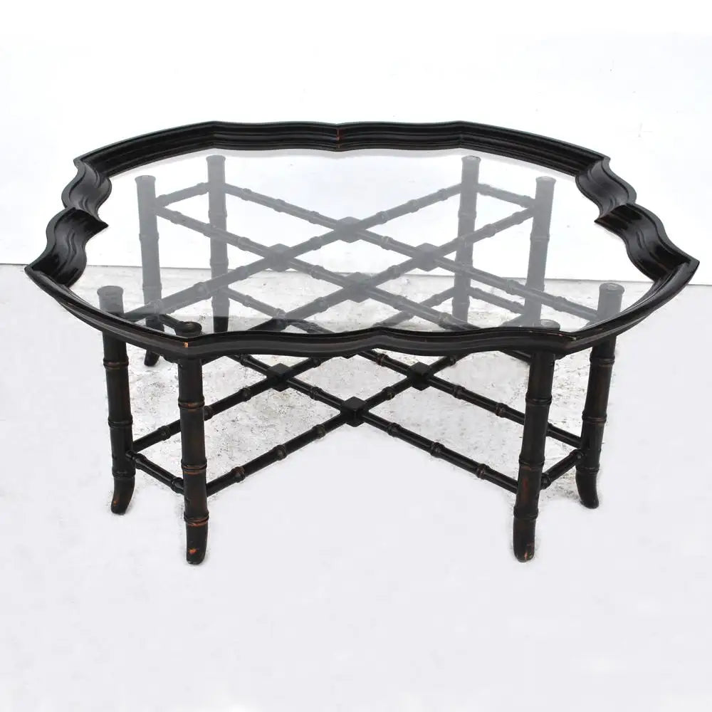 Retro bamboo style Baker coffee table