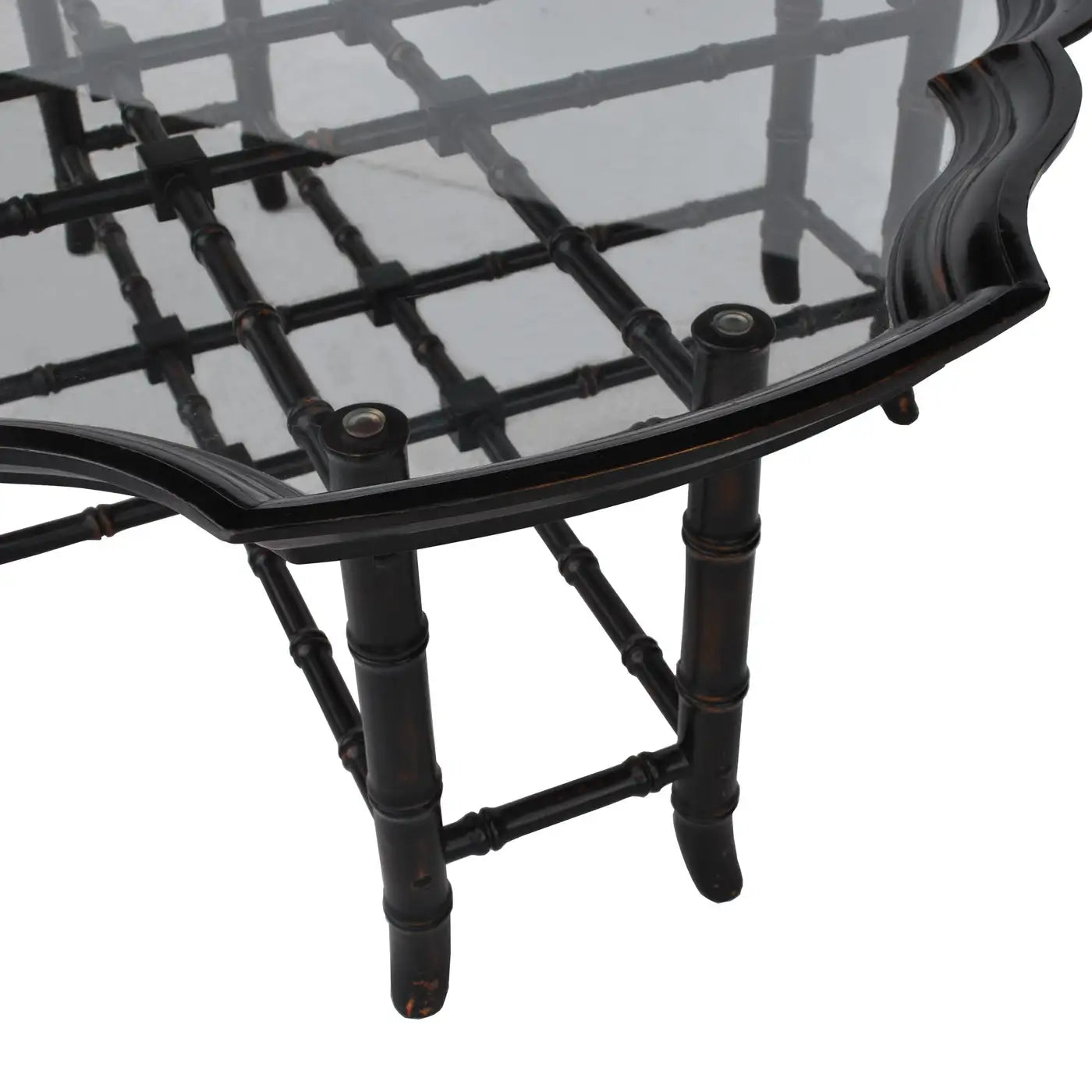 Classic mid century bamboo style coffee table