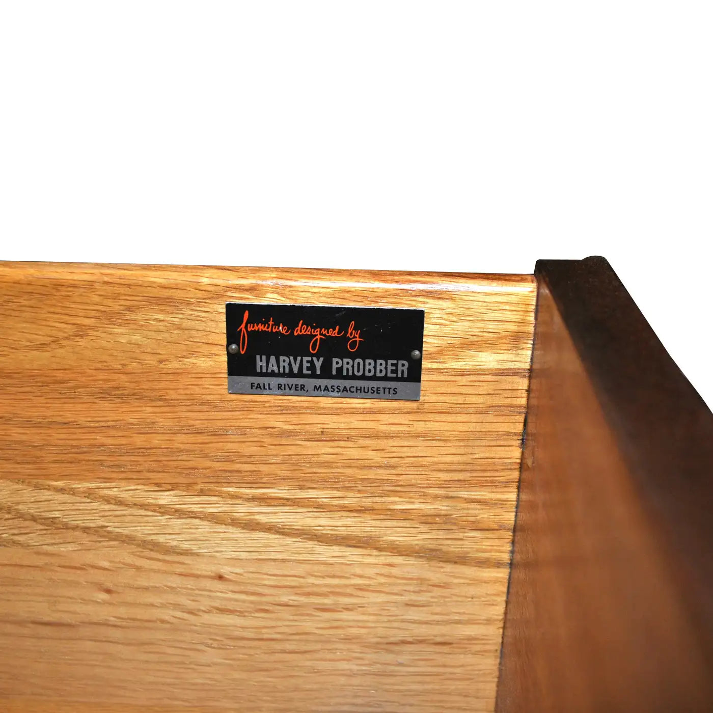 Midcentury sideboard with rich wood finish