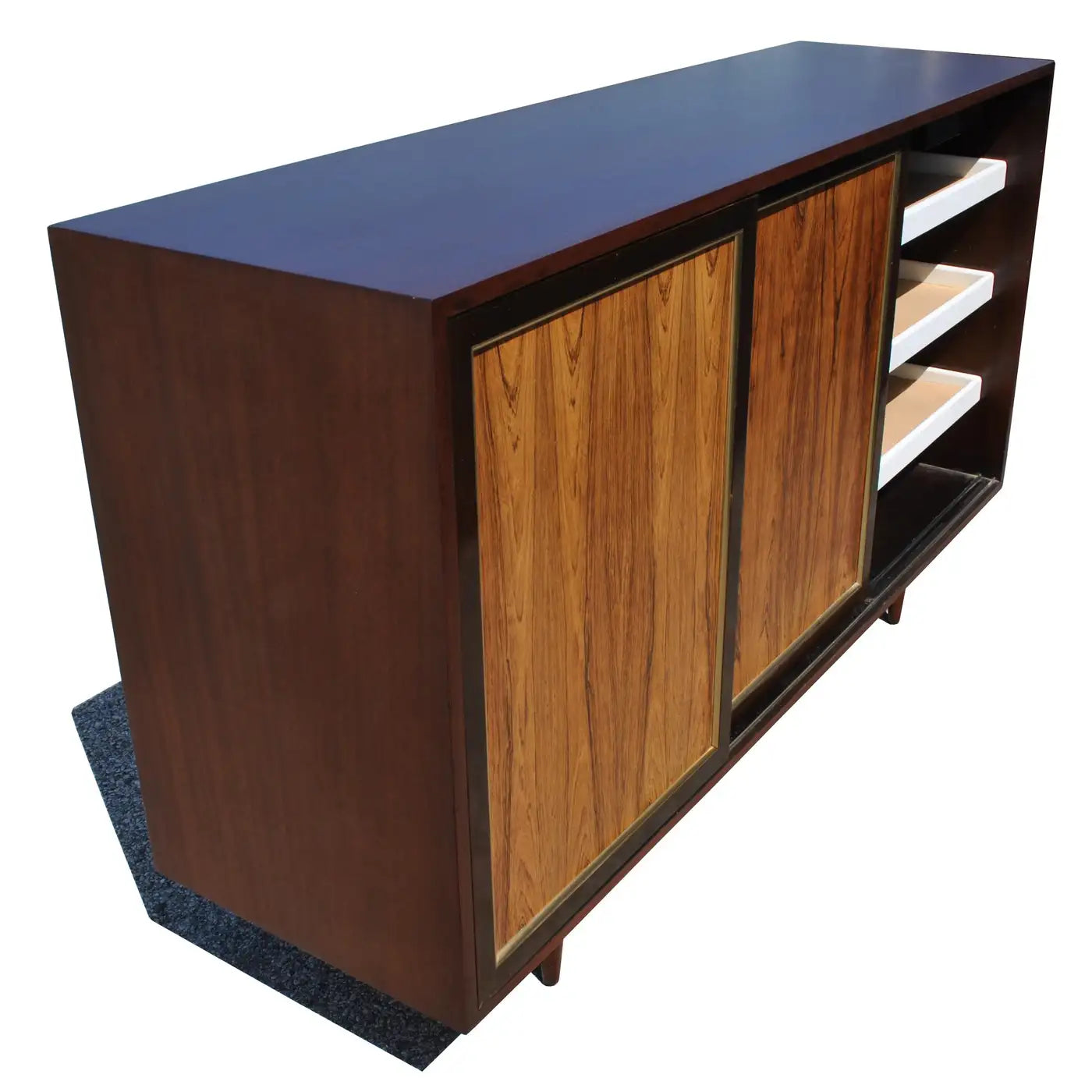 Vintage Harvey Probber mahogany storage cabinet
