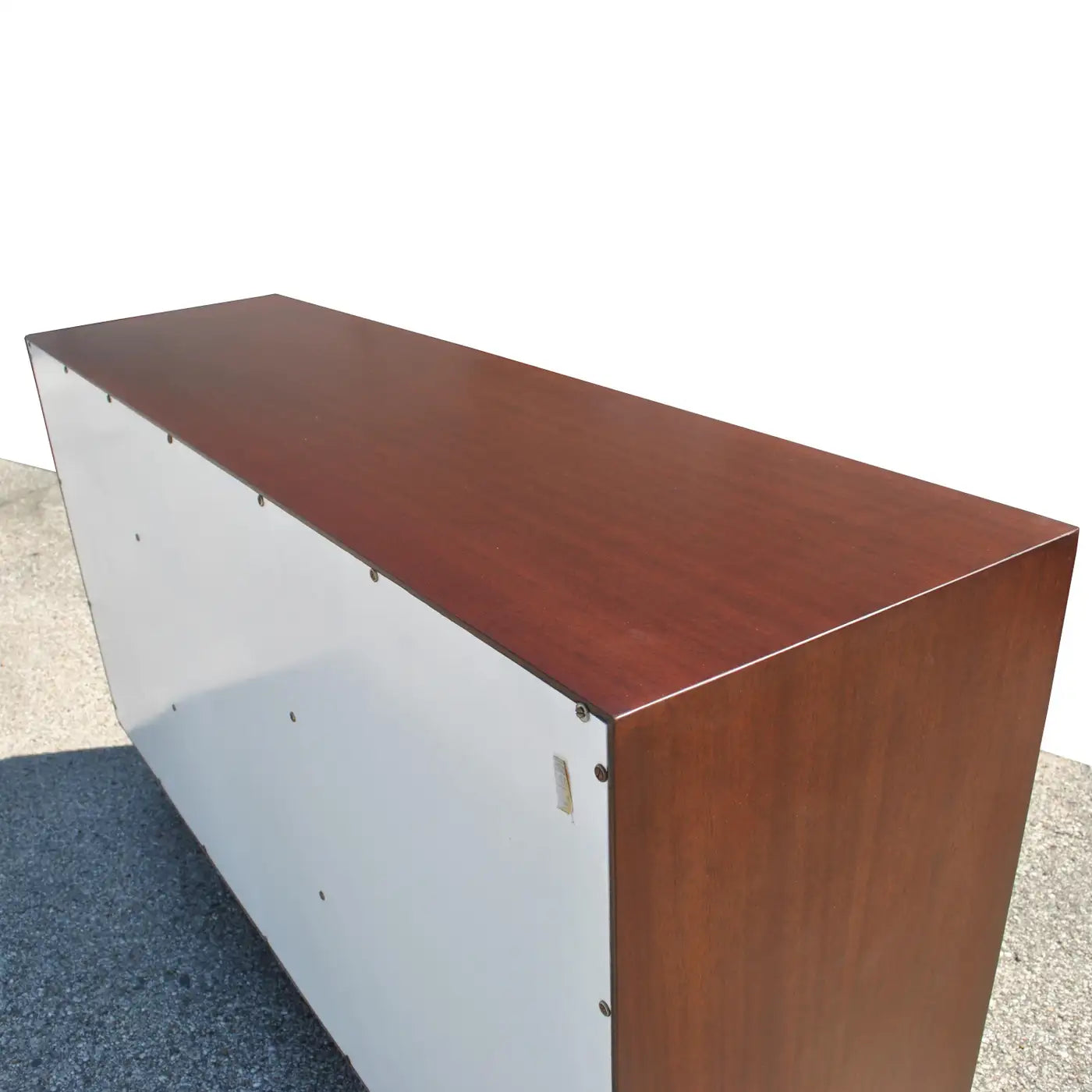 Vintage modern mahogany and rosewood cabinet