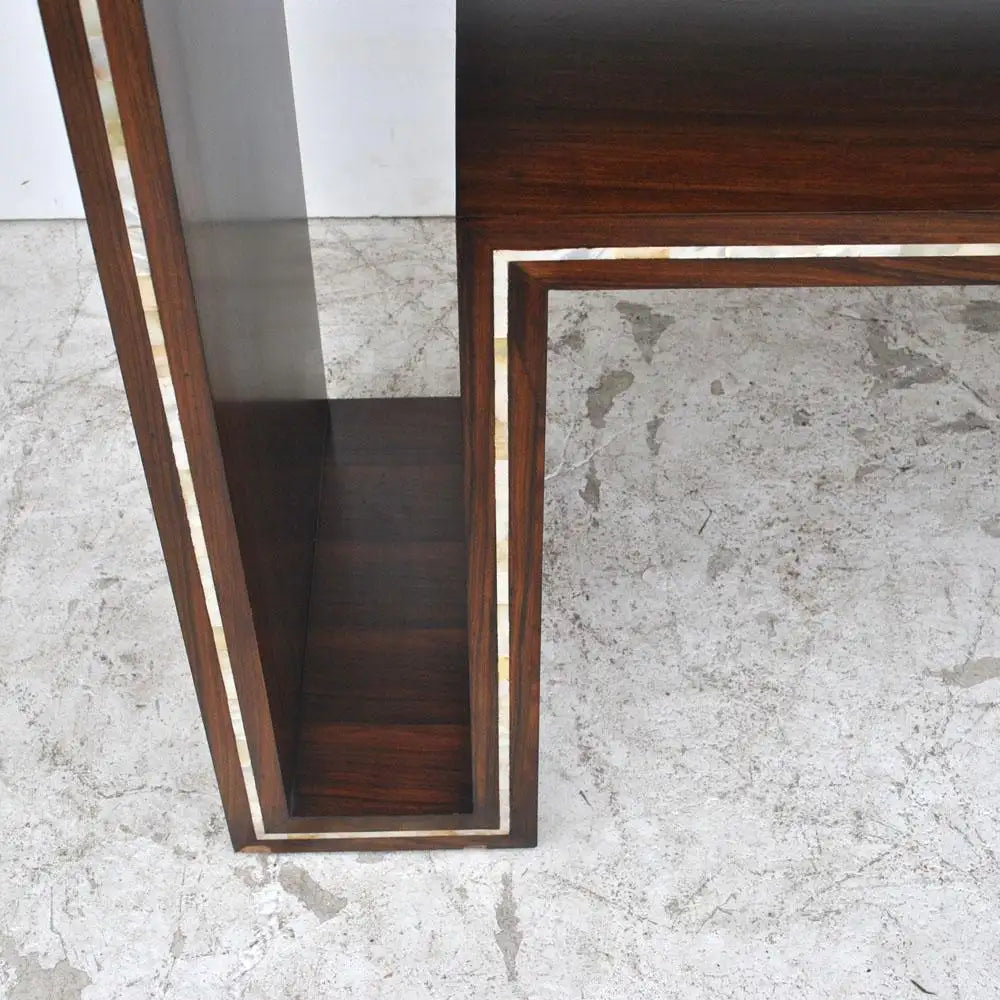 5 ft. Modern Rosewood Mother of Pearl Entry Sofa Table