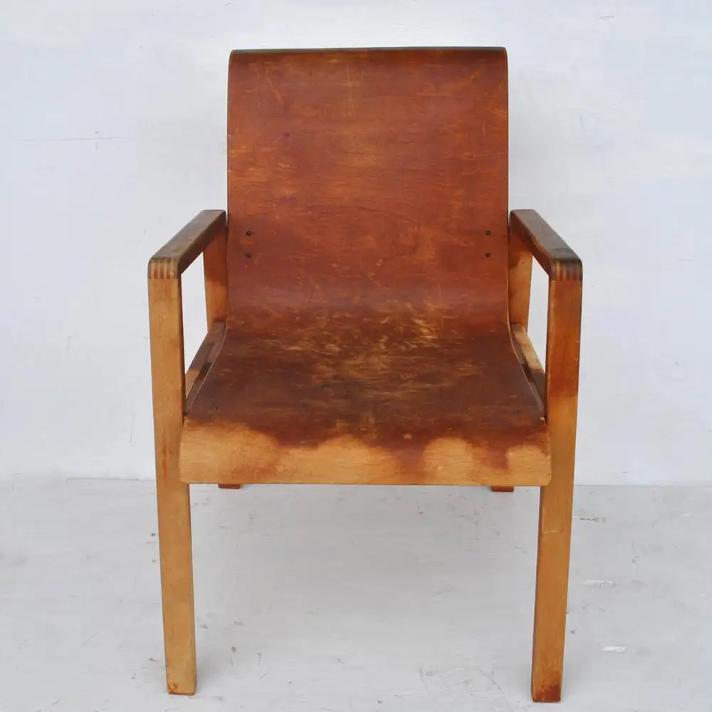 Vintage Pair Hallway 403 Chairs by Alvar Aalto