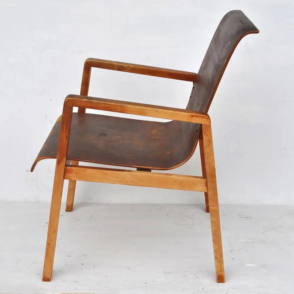 Vintage Pair Hallway 403 Chairs by Alvar Aalto