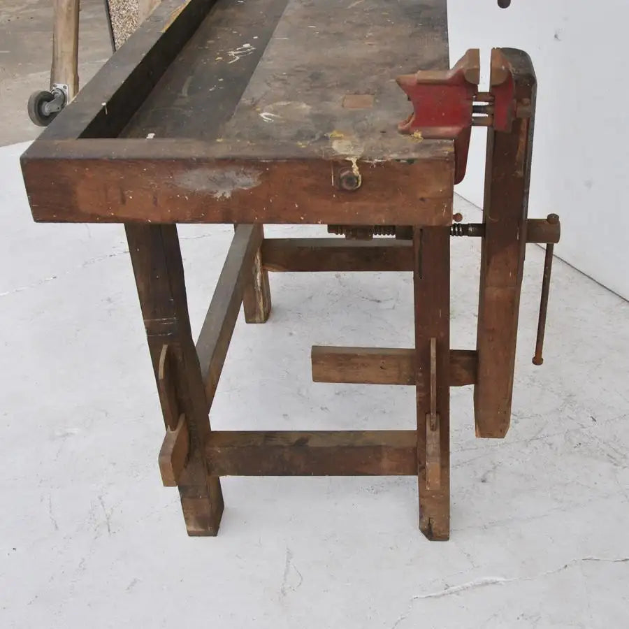 Reed Manufacturing Co vintage carpenter table with storage