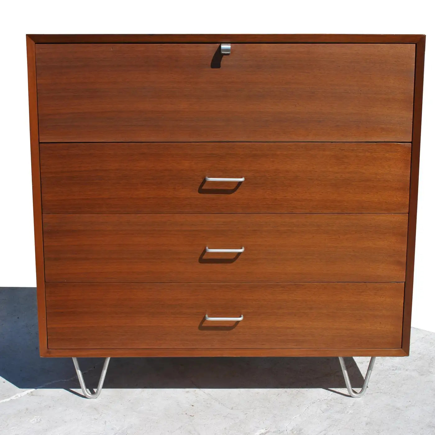 Vintage Mid Century George Nelson 40″ wide Gentlemens Secretary Chest