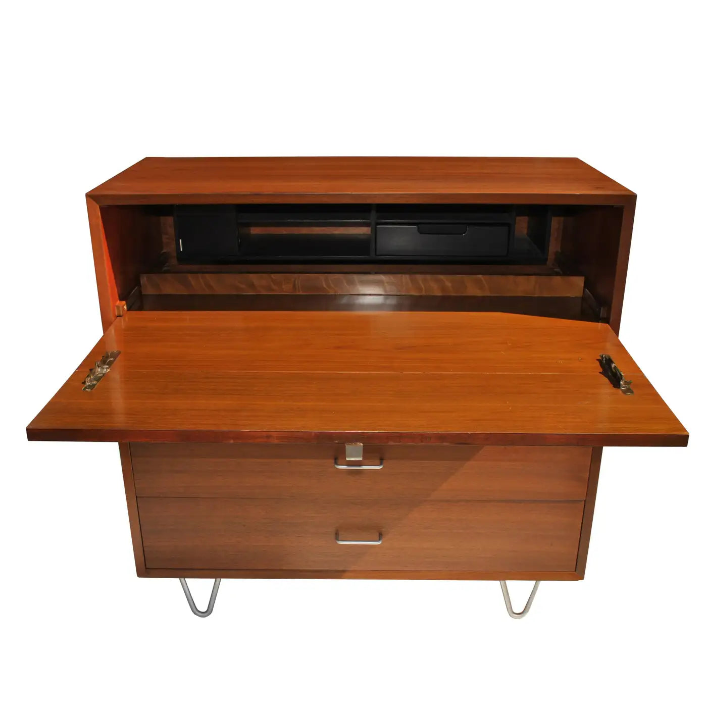 Vintage Mid Century George Nelson 40″ wide Gentlemens Secretary Chest