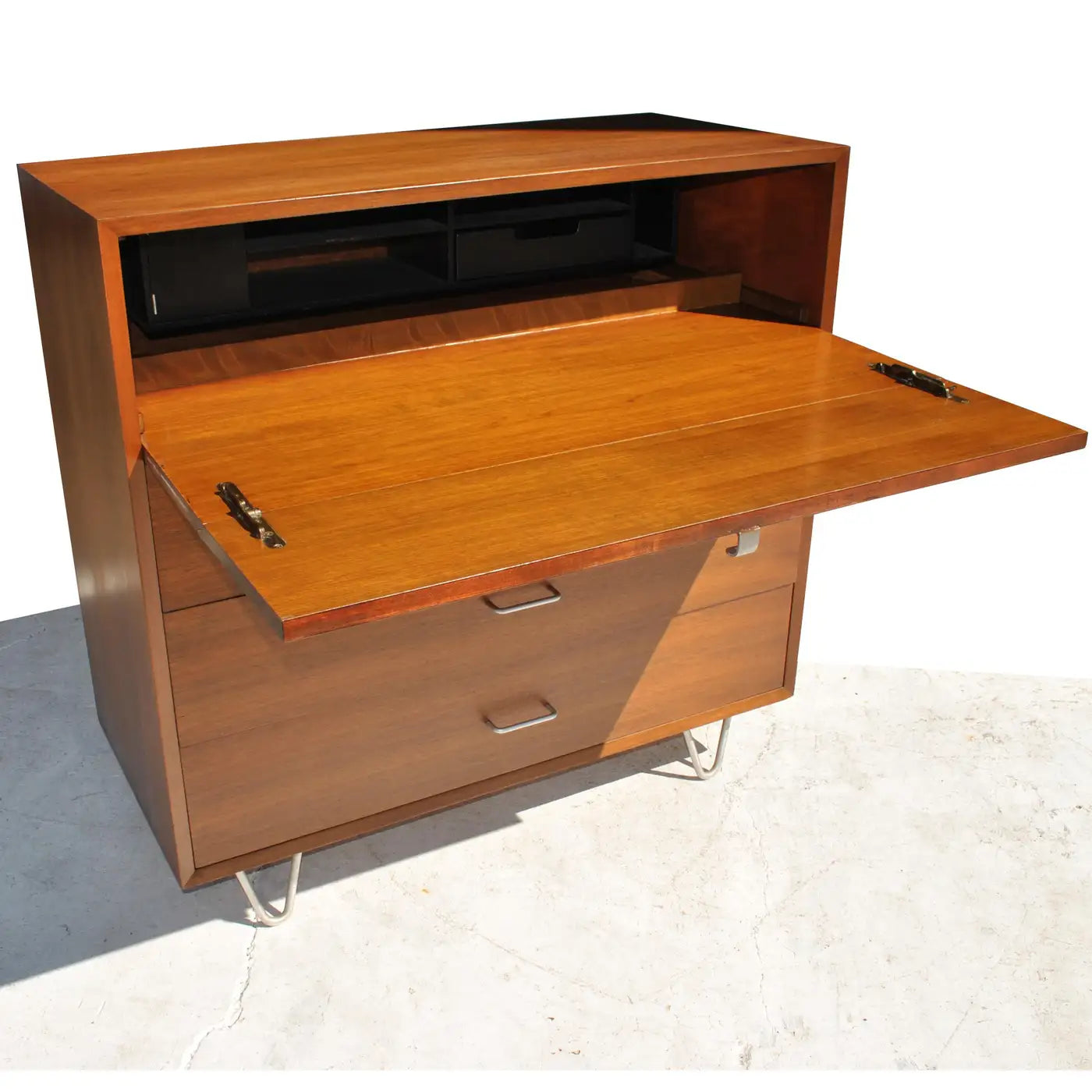 Vintage Mid Century George Nelson 40″ wide Gentlemens Secretary Chest