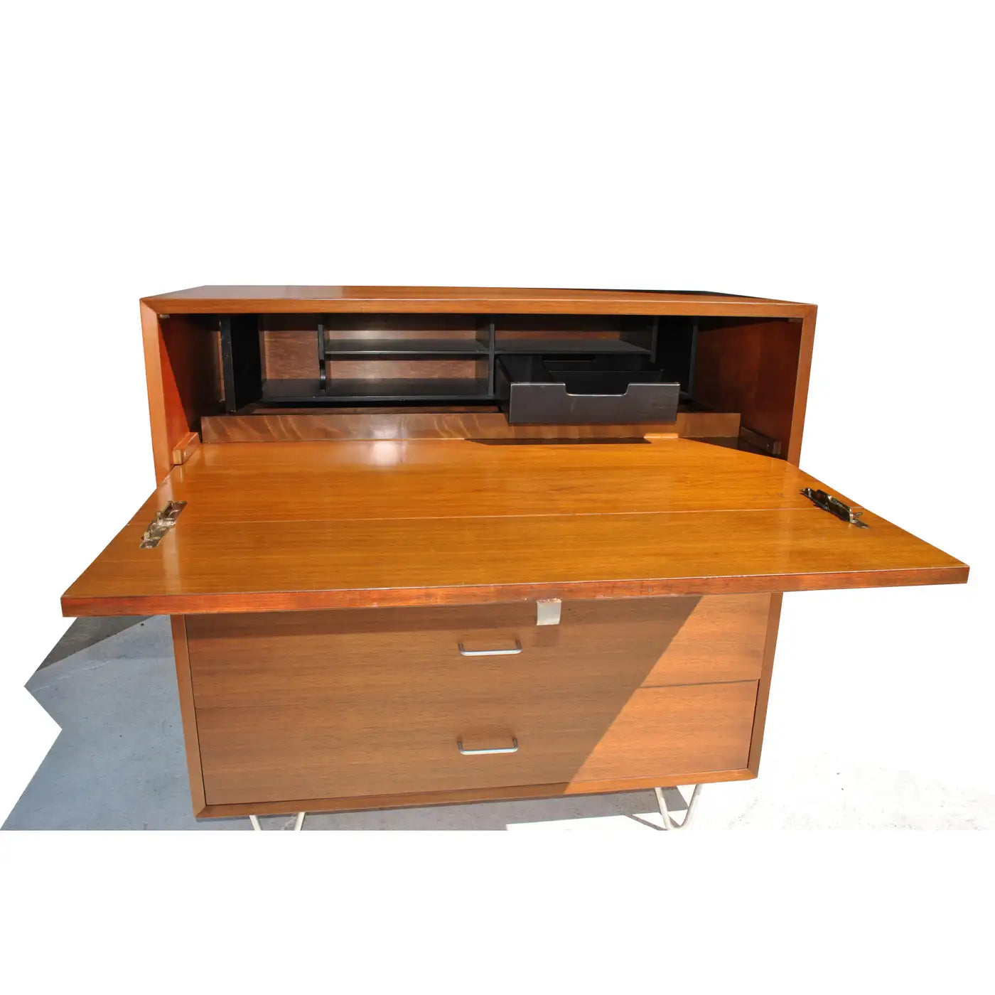 Vintage Mid Century George Nelson 40″ wide Gentlemens Secretary Chest
