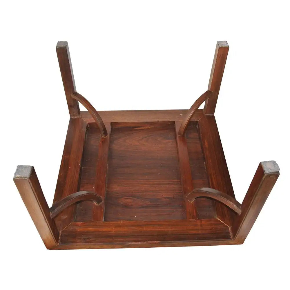 Vintage wood Chinese coffee table with cultural design flair