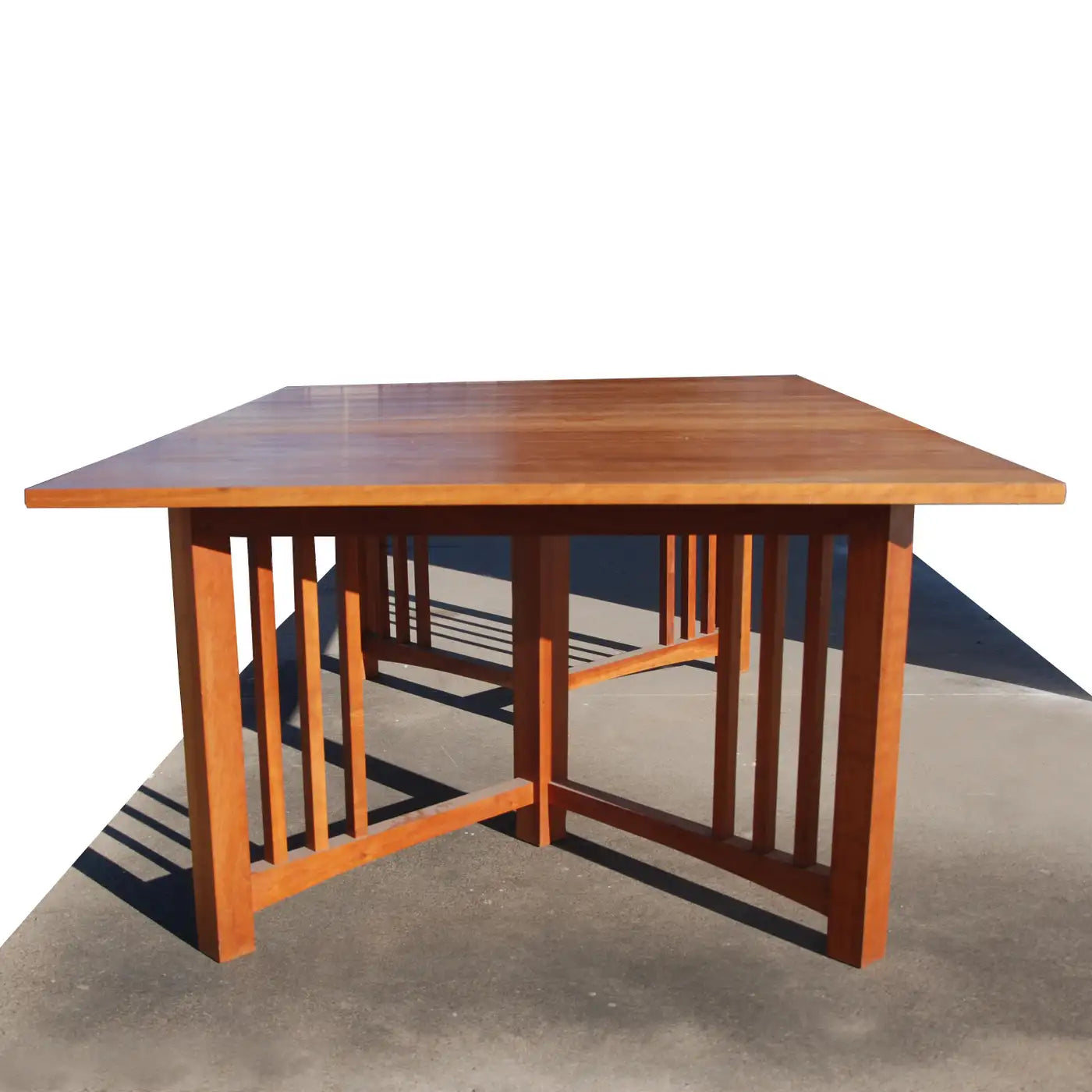 Solid wood extension mission dining table