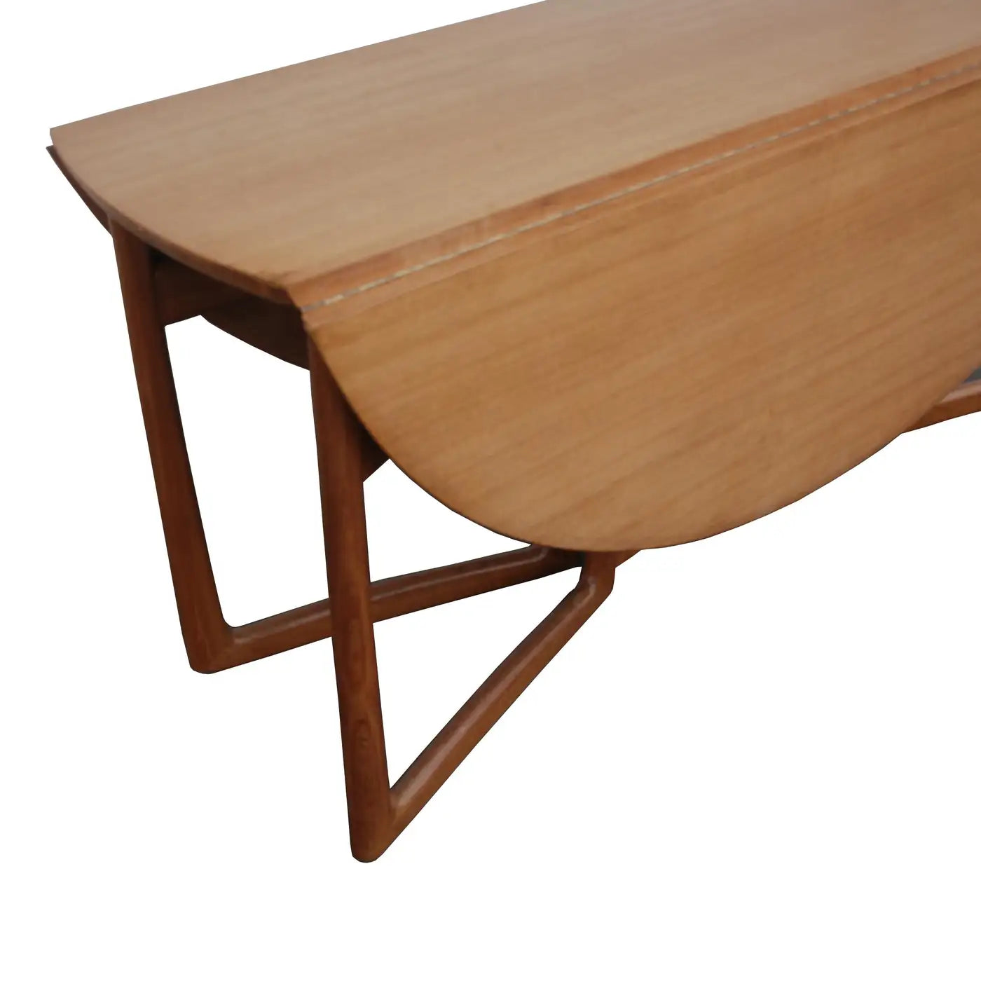Peter Hvidt teak dining table with brass details