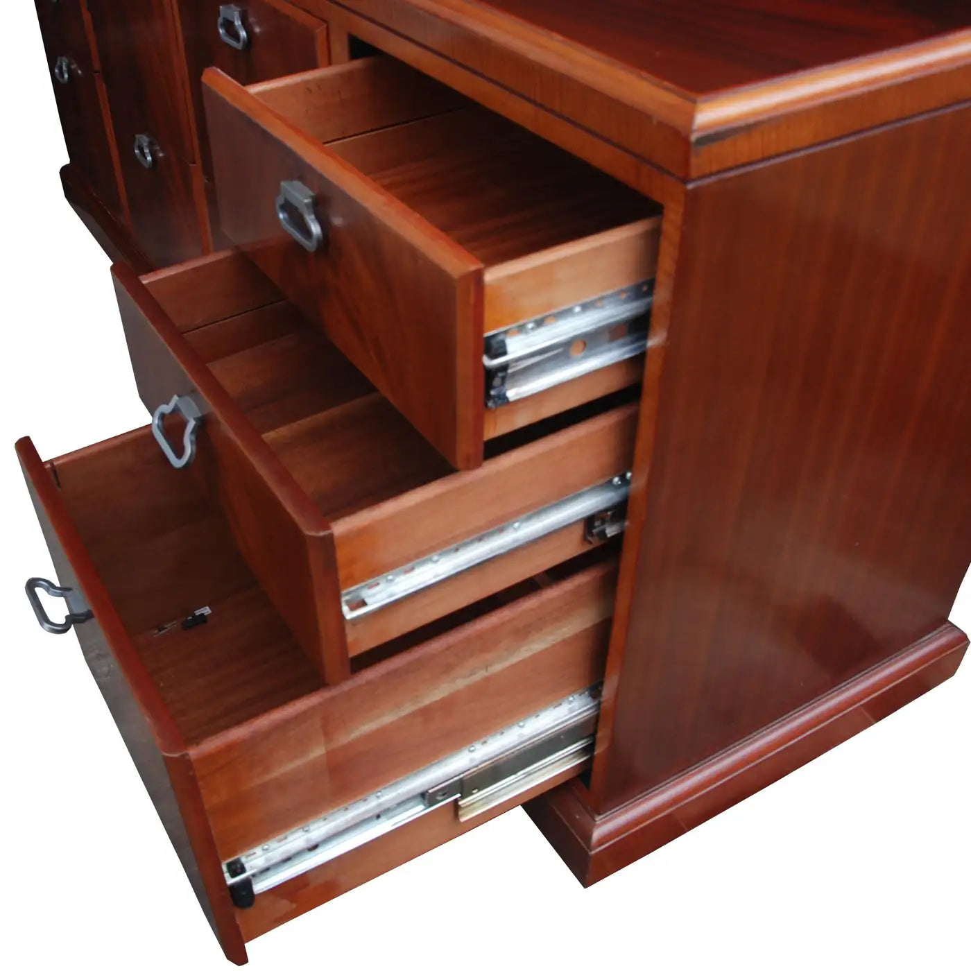 flame mahogany wood grain close-up