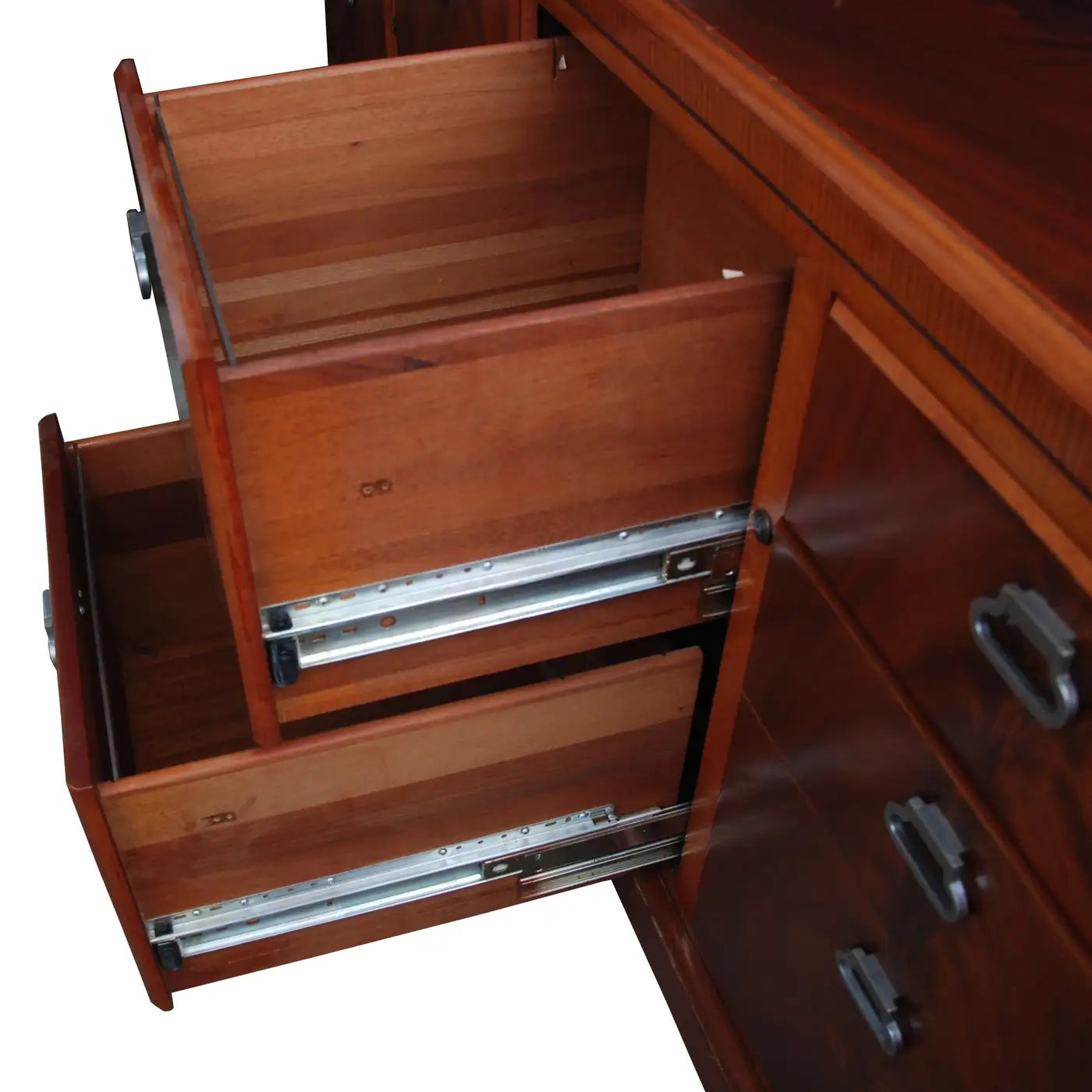 contemporary office furniture in mahogany