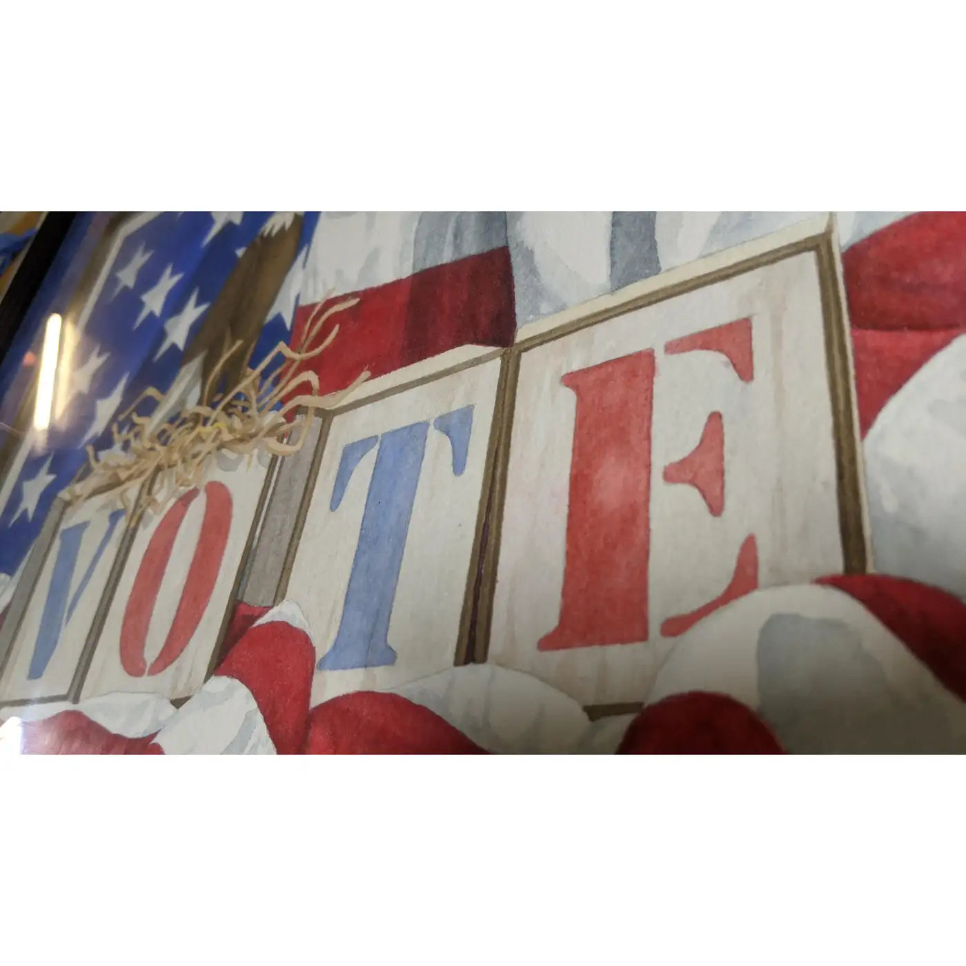 Anne Kinder original signed “VOTE” piece 1999