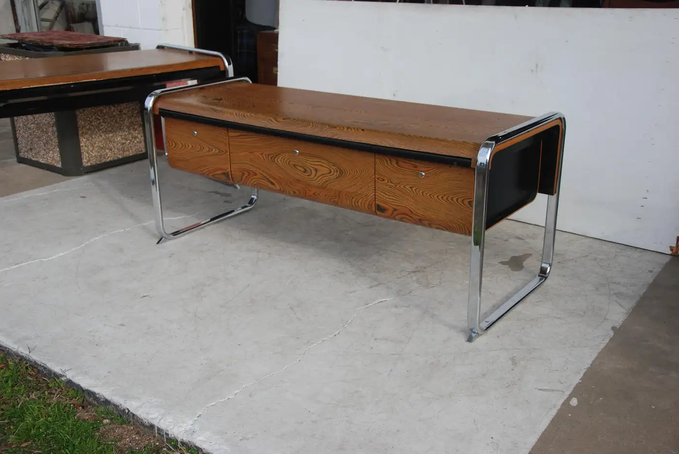 Vintage Herman Miller Zebrawood credenza by Peter Protzmann