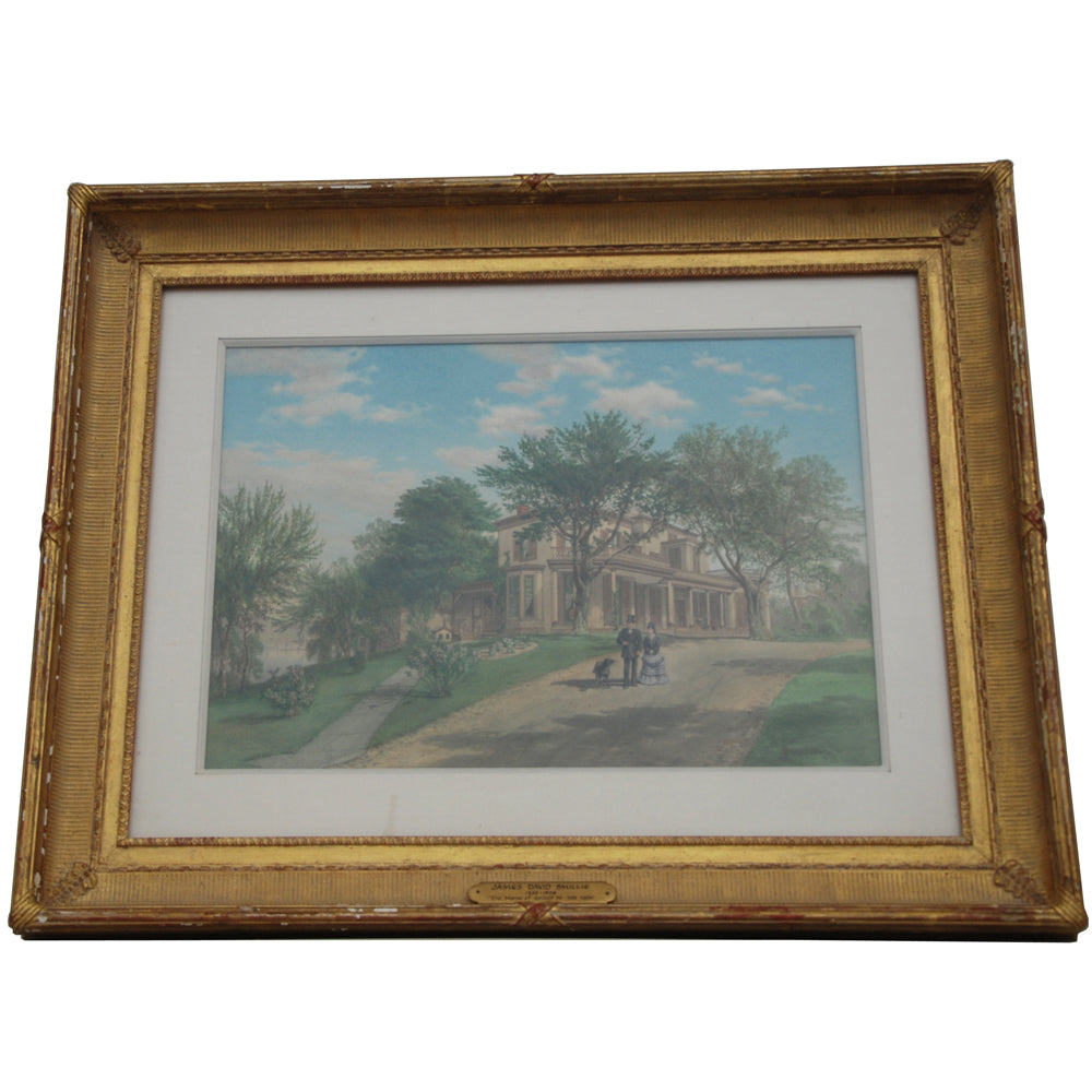 James David Smillie antique watercolor painting