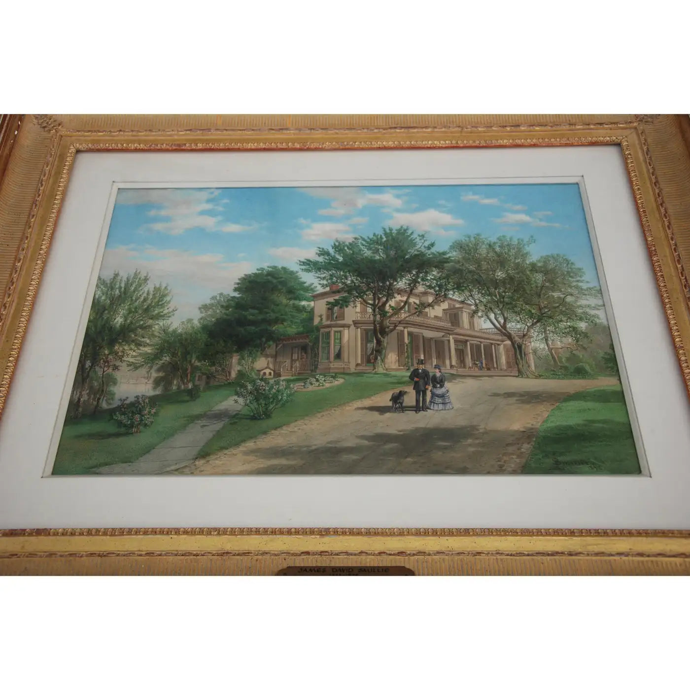 Smillie 19th century vintage watercolor