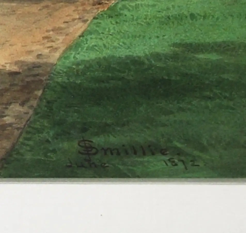 collectible 1872 watercolor by Smillie