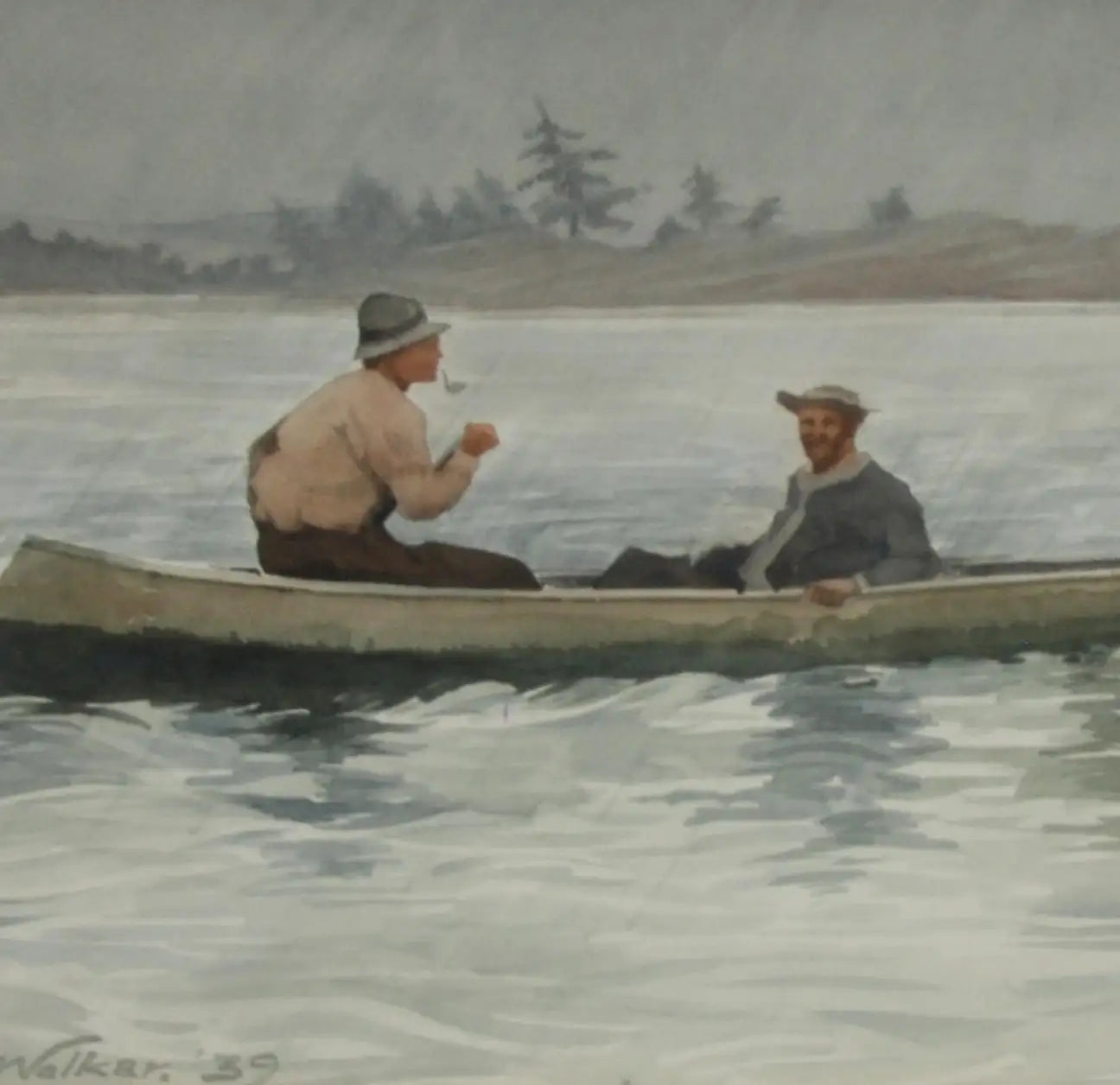 collectible 1939 FR Walker Winslow Homer style painting