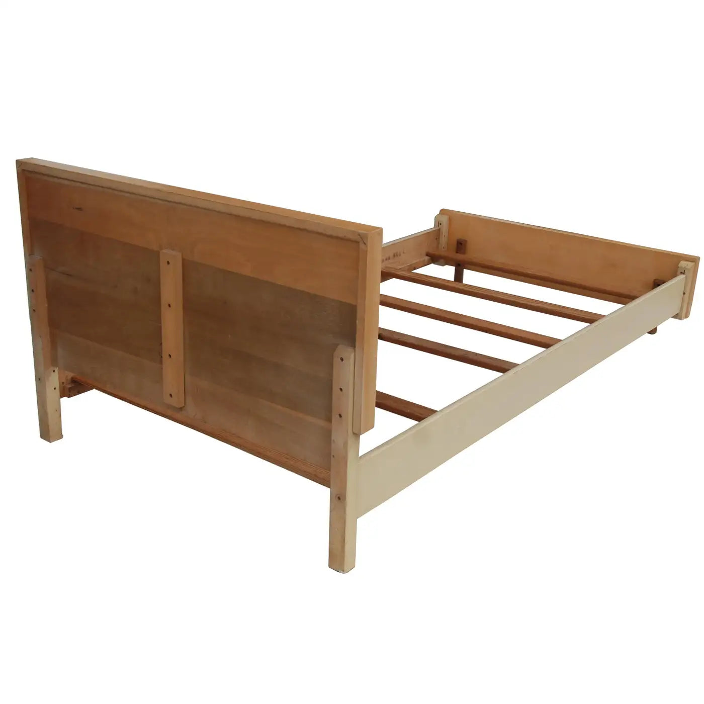 Urban Suburban collection bed in wood finish