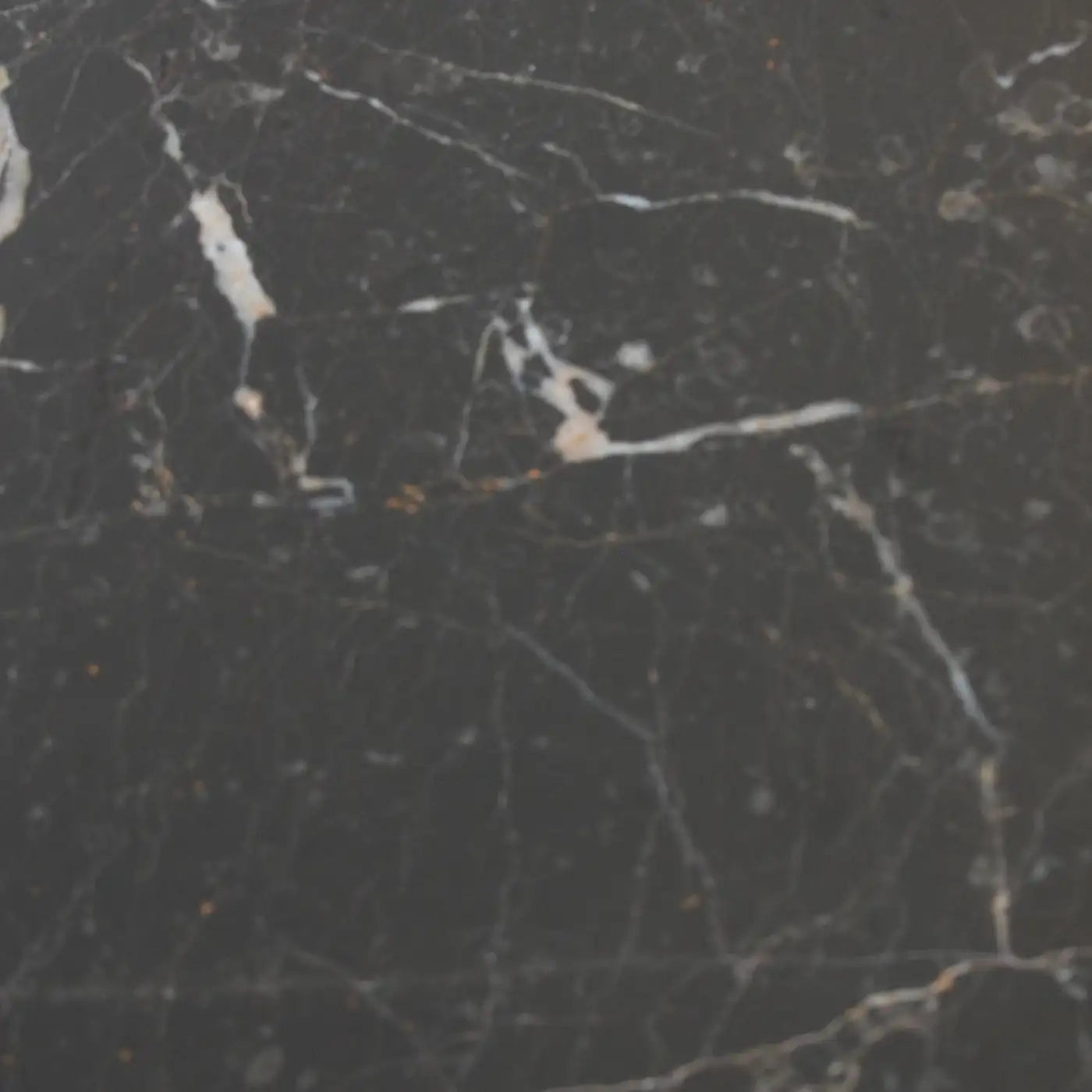 Zographos Black Marquina Marble Stainless Steel Dining Table