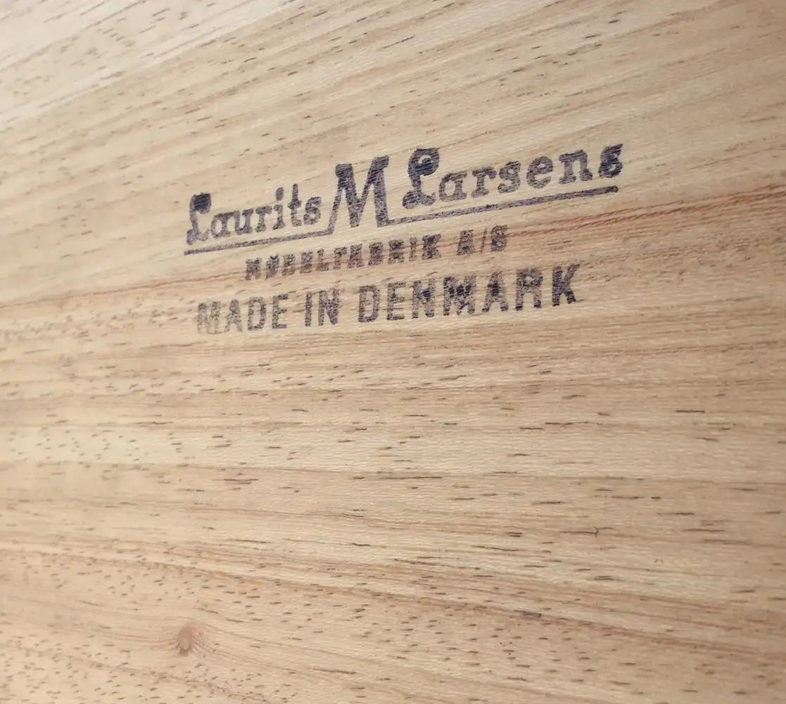 Elegant teak wood desk from Laurits M Larsen’s Scandinavian modern collection.