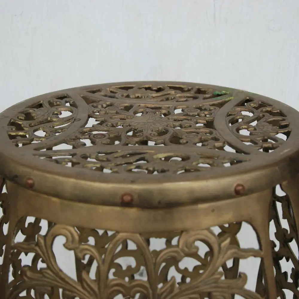 vintage brass stool for stylish interiors