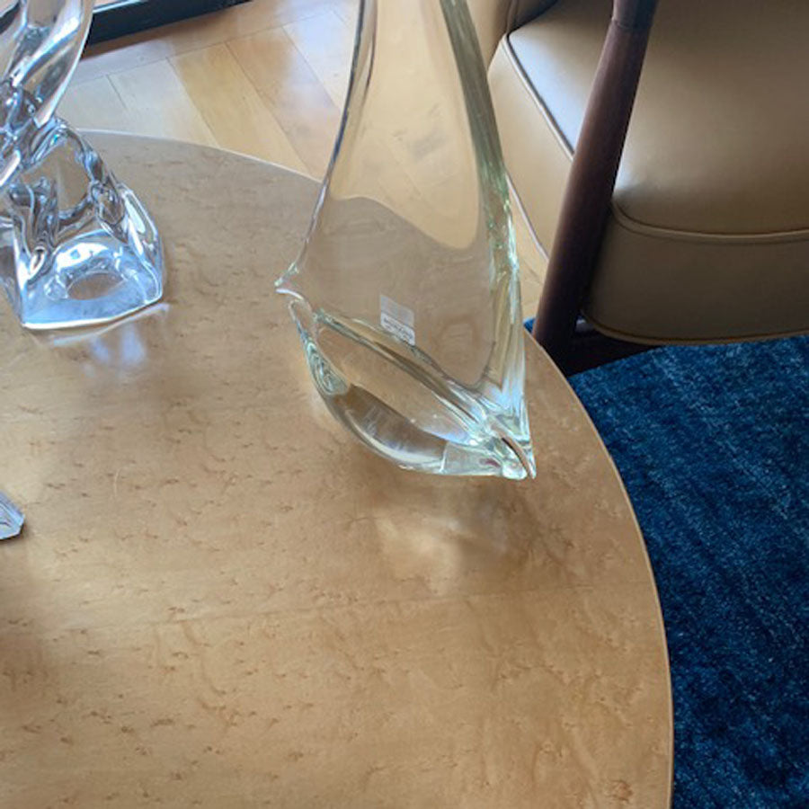 Set of 5 European crystal sailboats decorative figurines