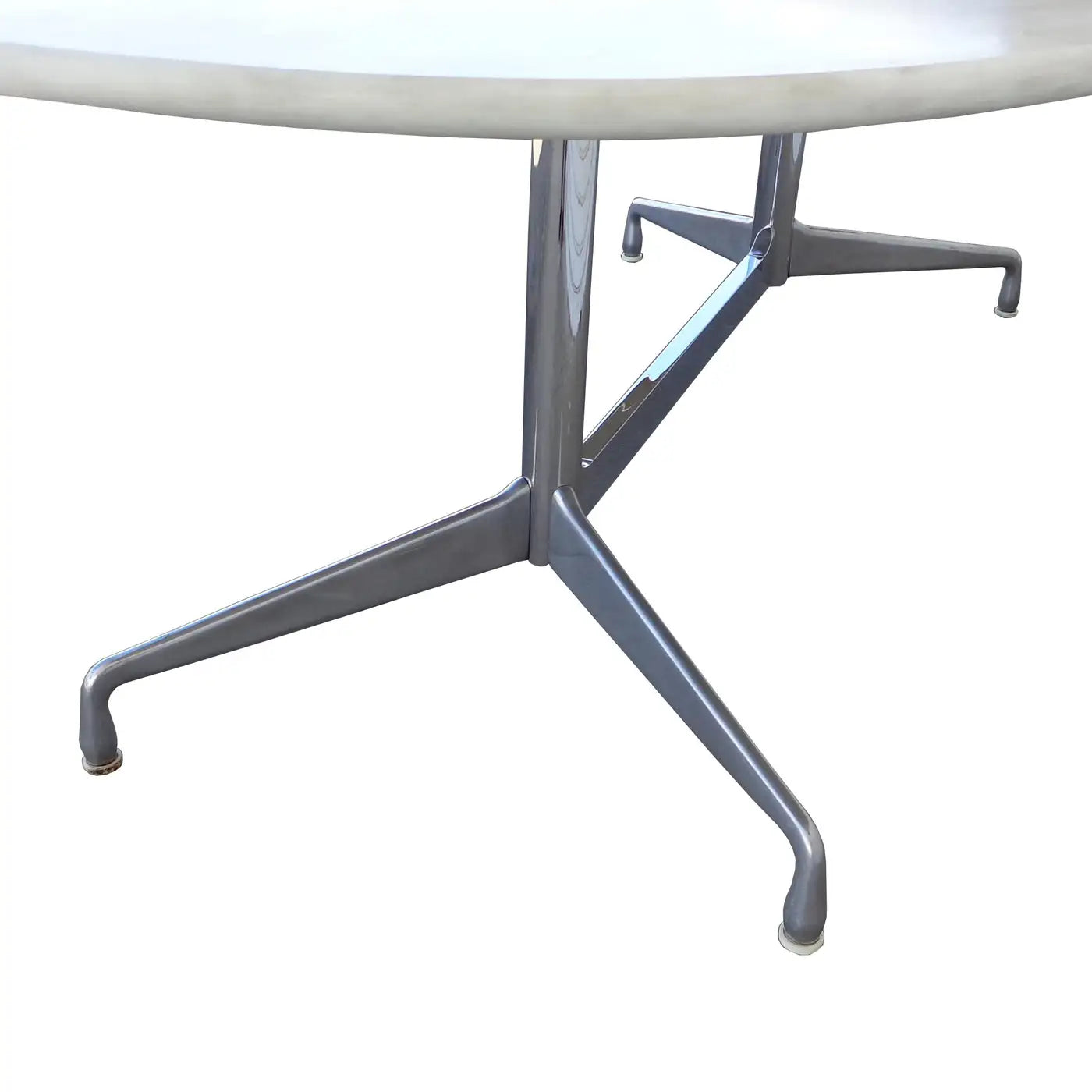 96″ for Herman Miller Executive Series Marble-Top Chrome Base Table