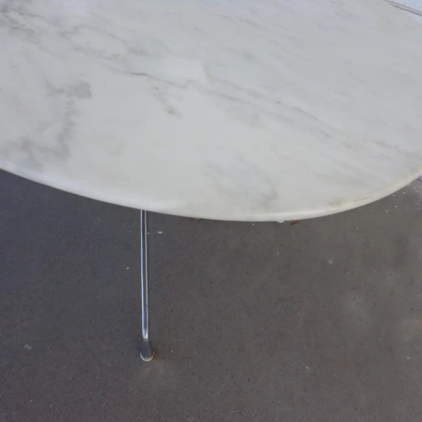 96″ for Herman Miller Executive Series Marble-Top Chrome Base Table