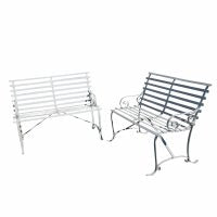 Outdoor Metal Arm Bench