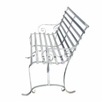 Outdoor Metal Arm Bench