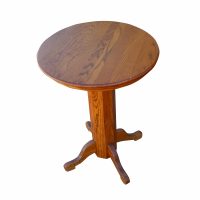 30″ Wood Round Top Bar – Side Table