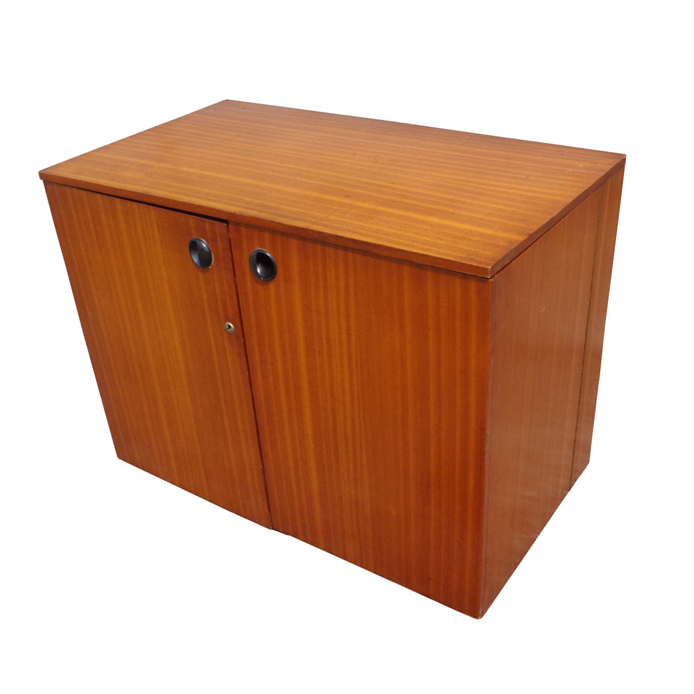 Vintage space-saving teak writing desk – mid-century modern style available at Metro Retro Furniture