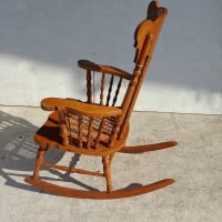 elegant traditional wooden rocker chair