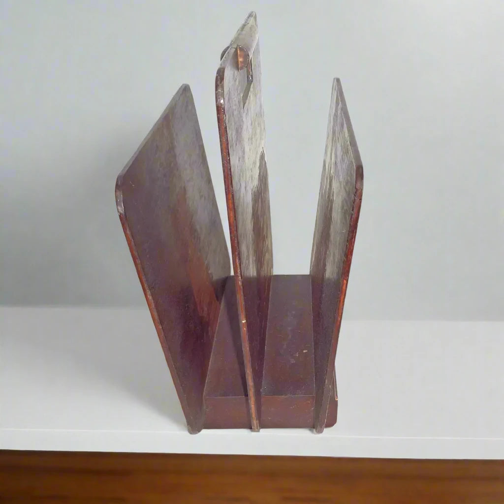 Vintage Art Deco magazine rack for home decor