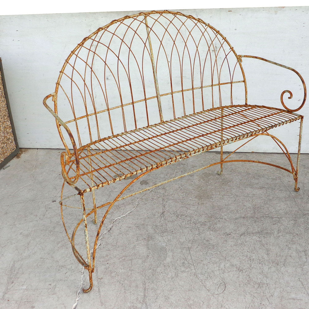51.5″ Arch Back Metal Bench