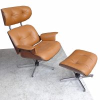 Vintage Plycraft Lounge Chair and Ottoman
