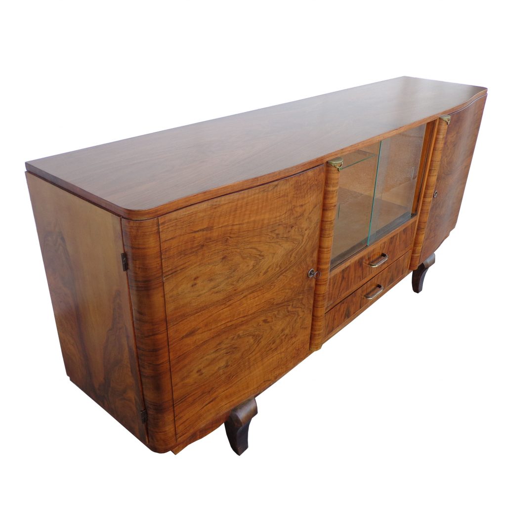 Vintage 78″ Art Deco Cocktail Cabinet (MS10042)