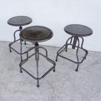 All Metal Adjustable Stool