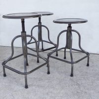 All Metal Adjustable Stool