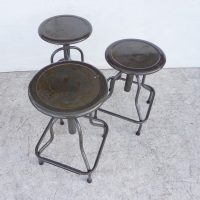 All Metal Adjustable Stool
